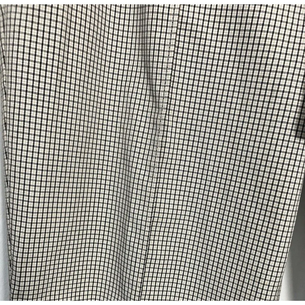 Worthington Womens Checkered Tan/Blue/Gold lined Jogger Pants Size Small - Picture 5 of 7